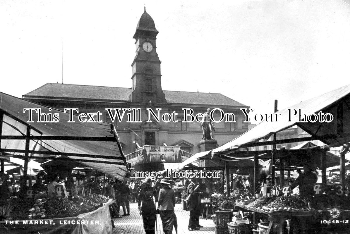 LC 569 - The Market, Leicester, Leicestershire c1916