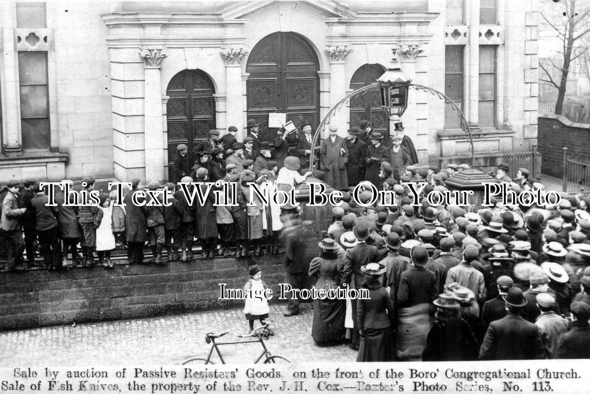 LC 63 - Auction Sale Of Passive Resisters Goods, Hinckley, Leicestershire WW1