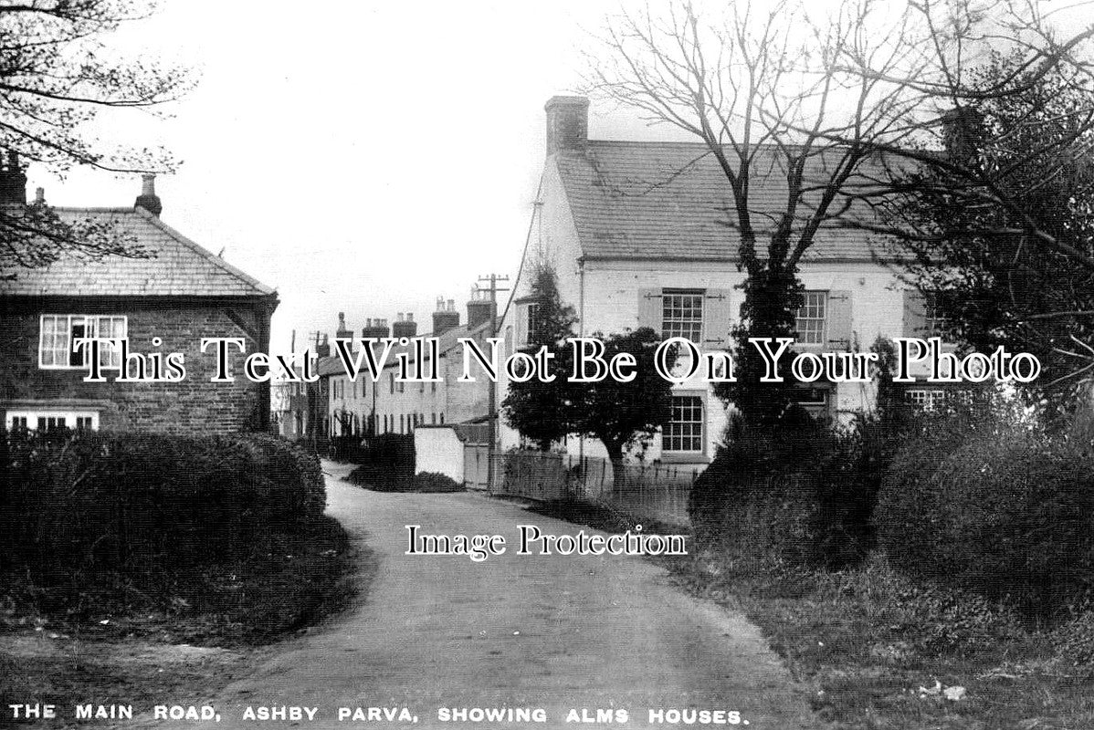 LC 720 - Main Road & Alms House, Ashby Parva, Leicestershire