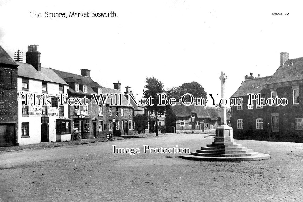 LC 748 - The Square, Market Bosworth, Leicestershire c1921