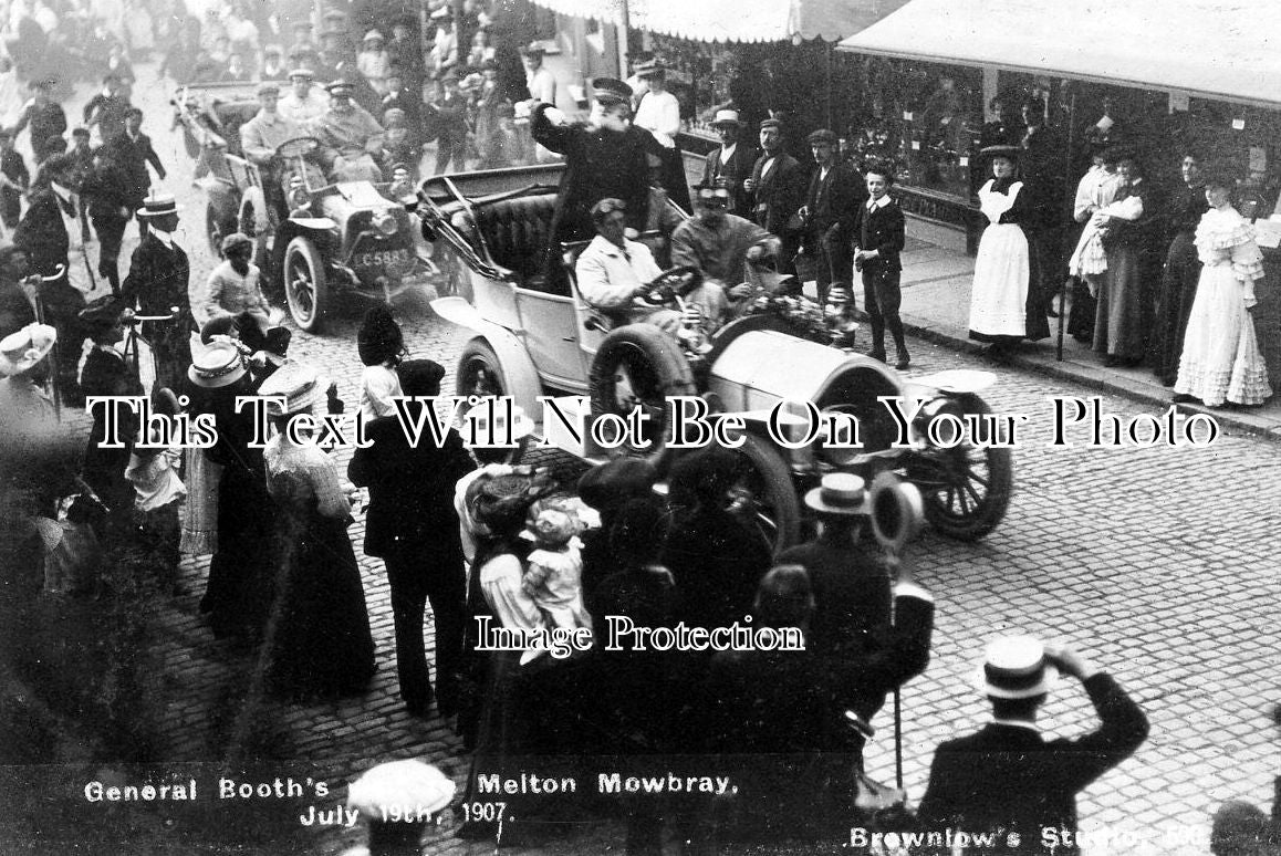 LC 802 - Visit Of General Booth, Melton Mowbray, Leicestershire 1907