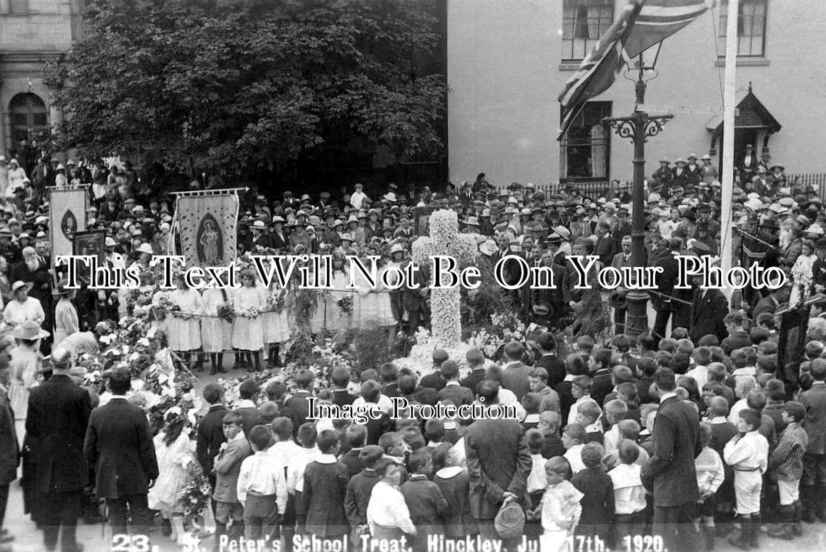LC 813 - St Peters School Treat, Hinckley, Leicestershire 1920