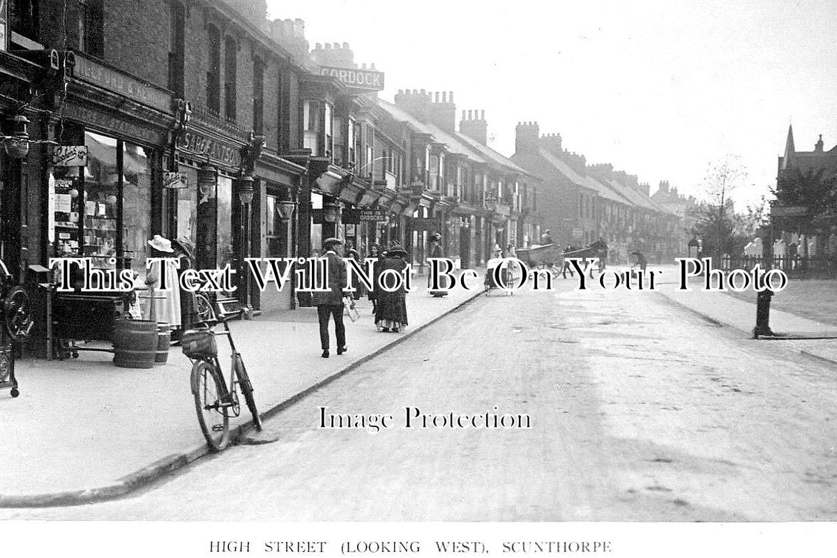 LI 1070 - High Street, Scunthorpe, Lincolnshire c1905