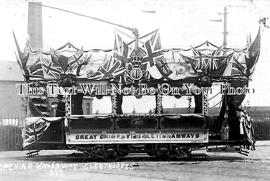 LI 1508 - Grimsby Tram Opening Of Kingsway, Cleethorpes, Lincolnshire 1906