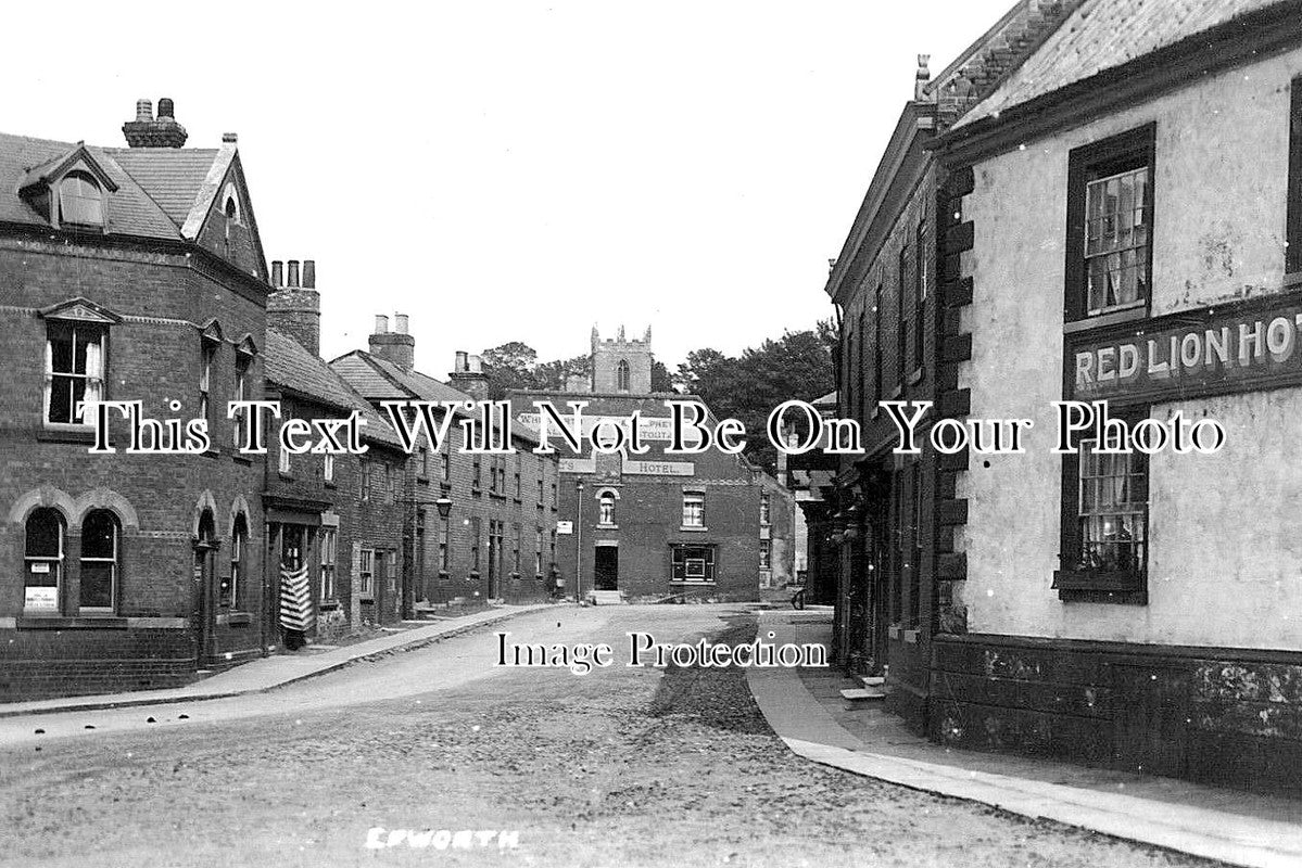 LI 1662 - Red Lion Hotel & Kings Head, Epworth, Lincolnshire c1921