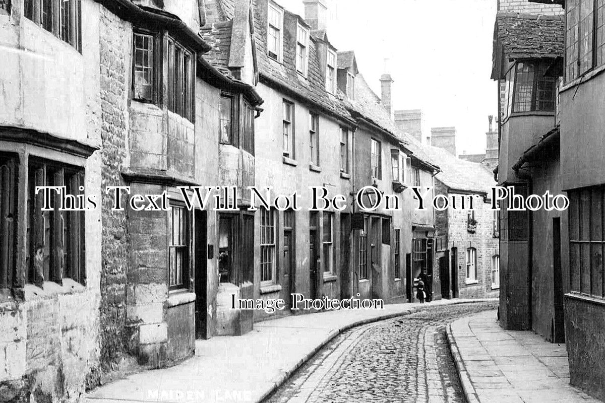 LI 1790 - Maiden Lane, Stamford, Lincolnshire c1914