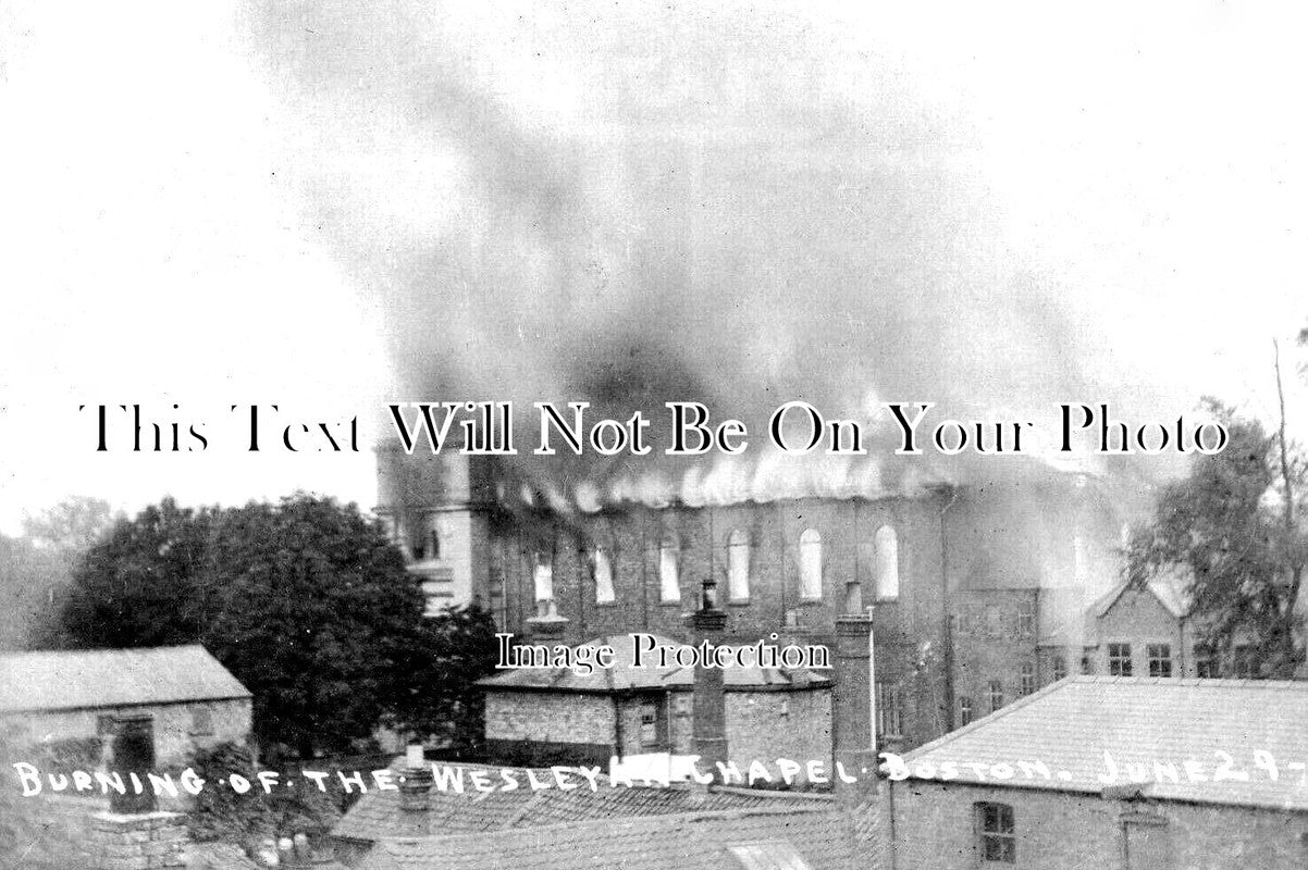 LI 1955 - Burning Of The Wesleyan Chapel, Boston, Lincolnshire 1909
