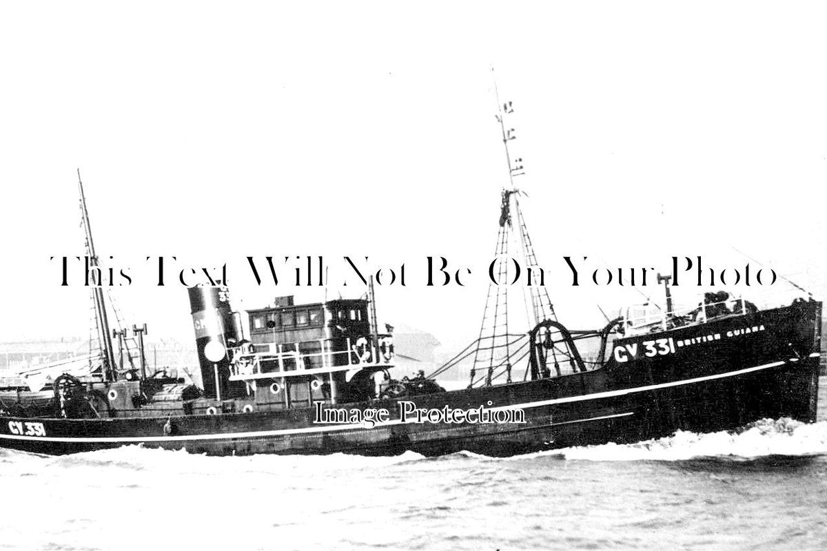 LI 2026 - Grimsby Fishing Trawler GY 331 'British Guiana' Lincolnshire c1910