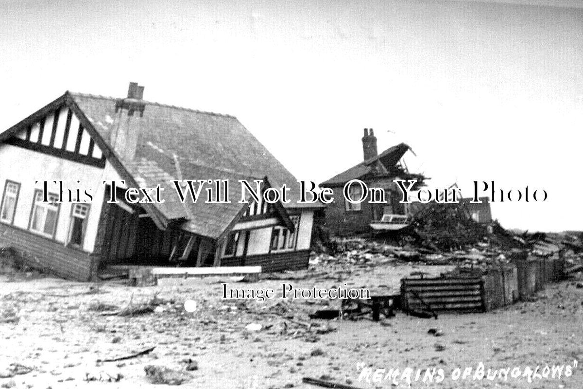 LI 2056 - Bungalows, Chapel St Leonards Storm Flood 1953 Lincolnshire