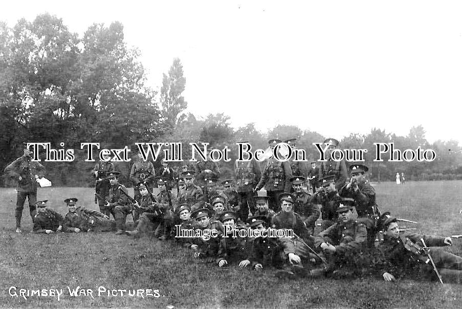 LI 2073 - Grimsby War Pictures Soldiers Regiment, Lincolnshire 1915 WW1