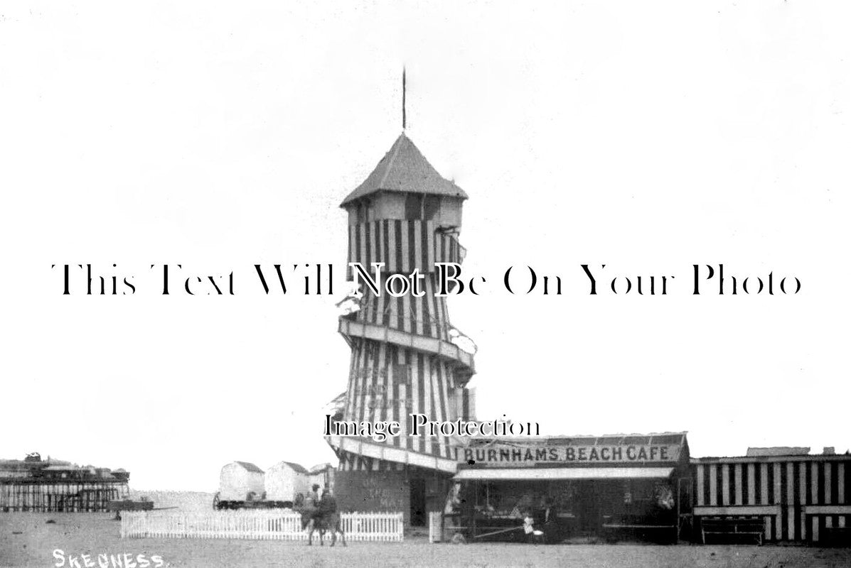 LI 2172 - Skegness Helter Skelter, Burnham Beach Cafe, Lincolnshire