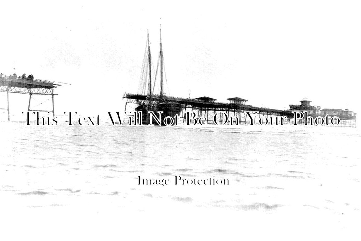 LI 2309 - Skegness Pier Damaged By Schooner Europa, Lincolnshire 1919