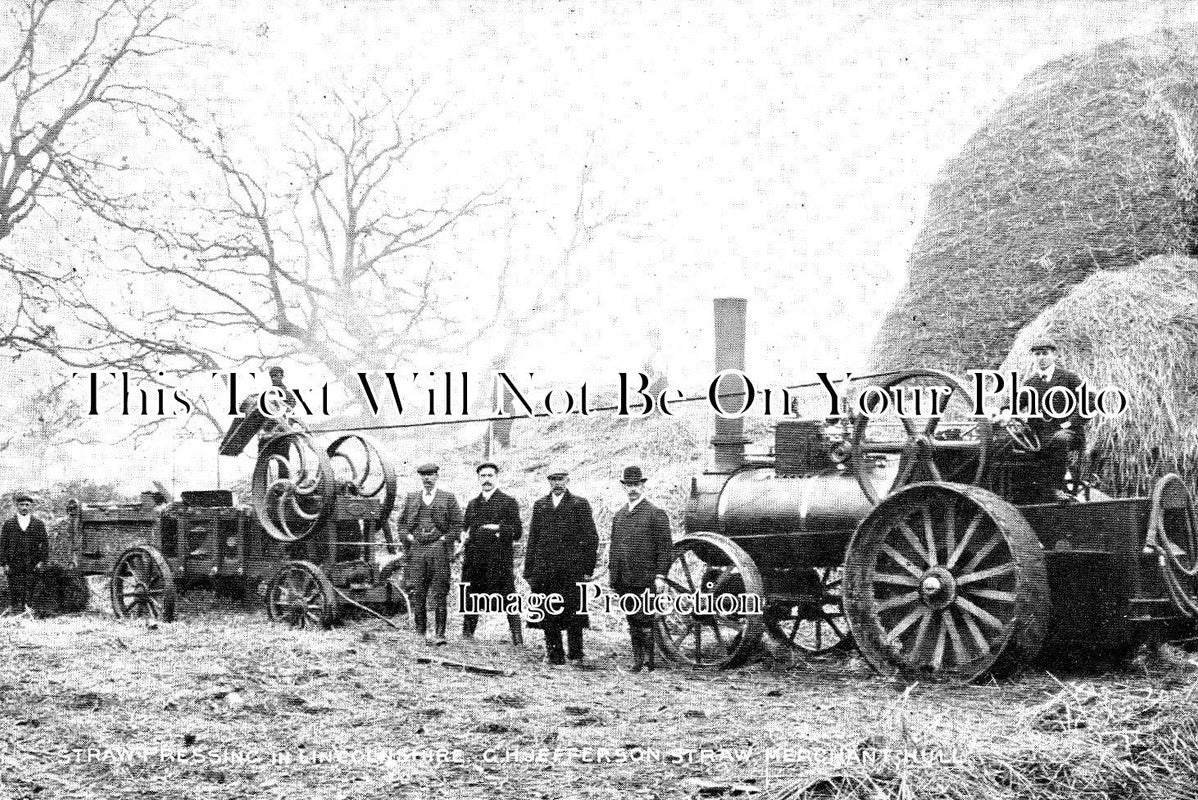 LI 2404 - Straw Pressing, Lincolnshire Steam Engine c1906