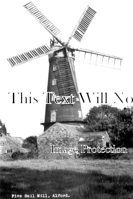 LI 2498 - Five Sail Mill, Alford Windmill, Lincolnshire c1950