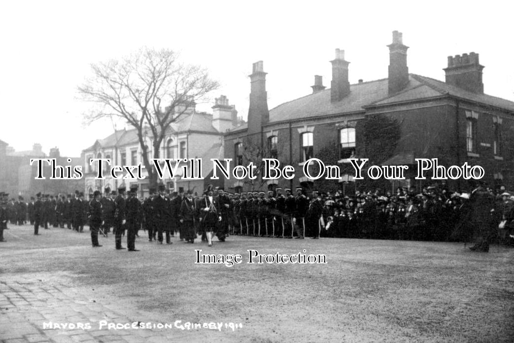 LI 2519 - Mayors Procession, Grimsby, Lincolnshire 1911