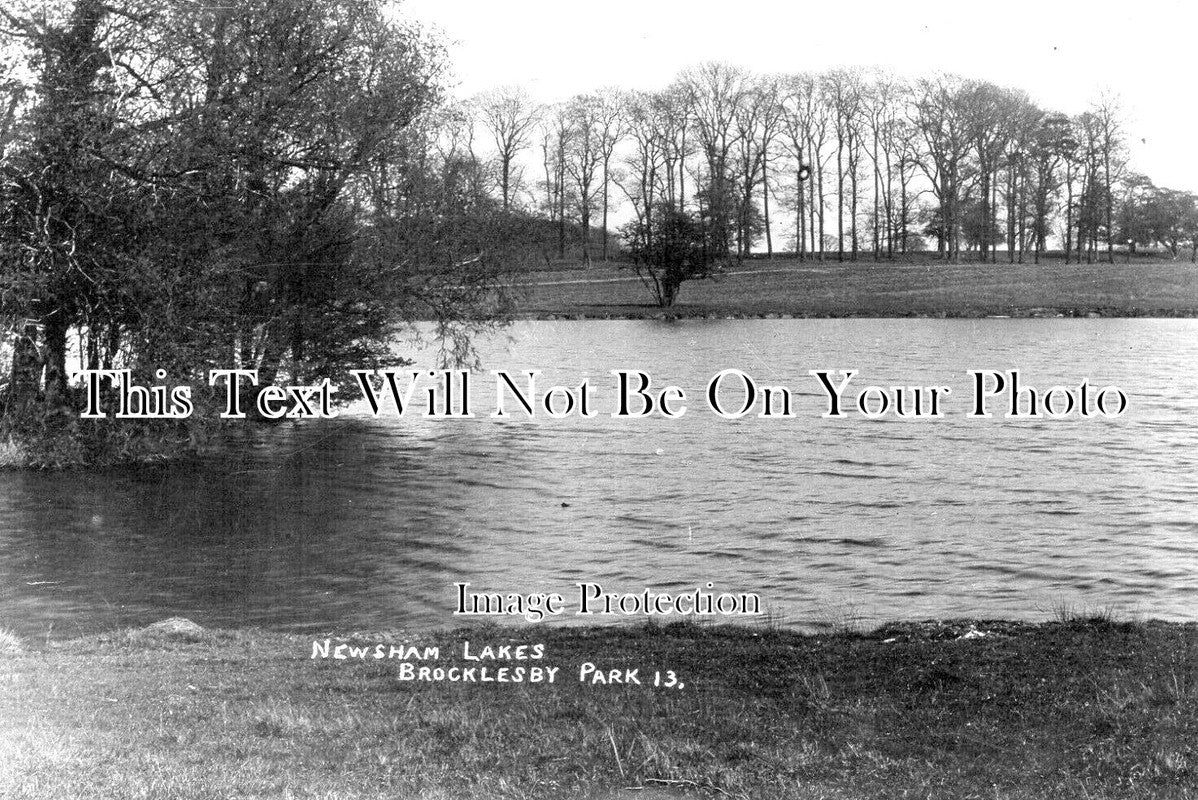 LI 2607 - Newsham Lakes, Brocklesby Park, Lincolnshire c1912