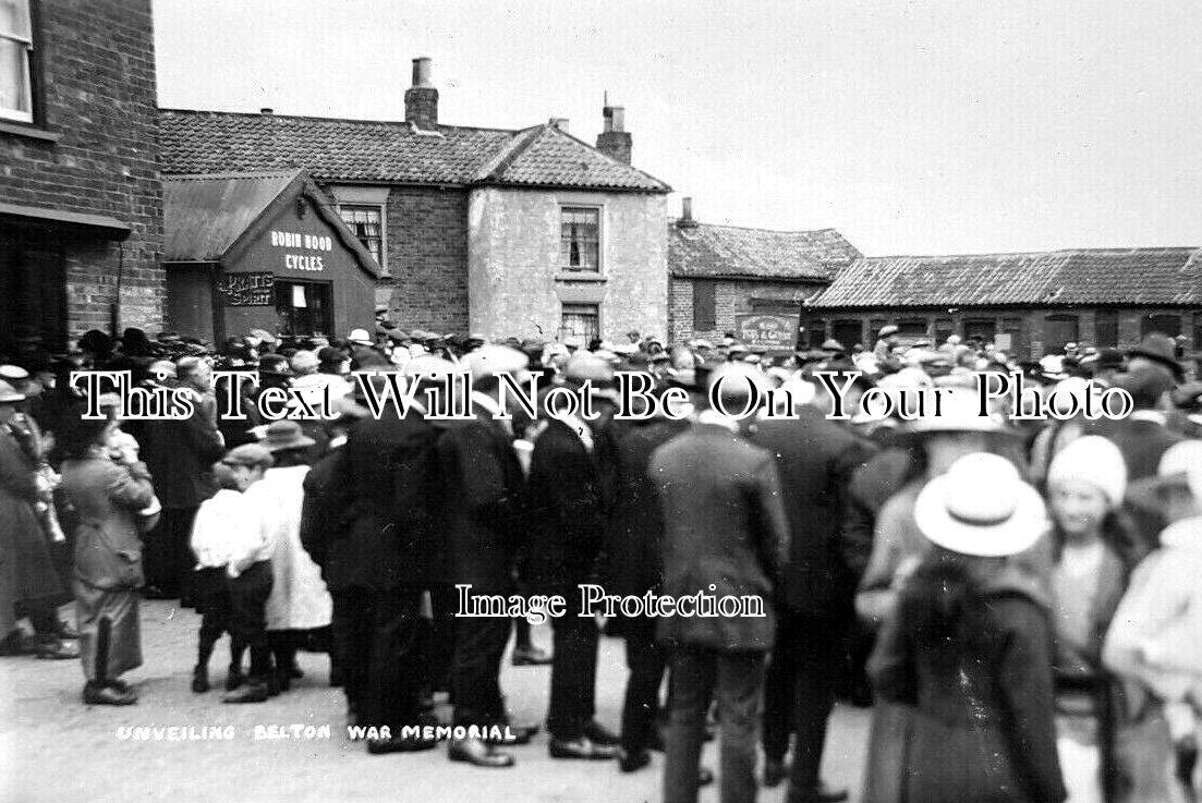 LI 2922 - Unveiling Belton War Memorial, Lincolnshire