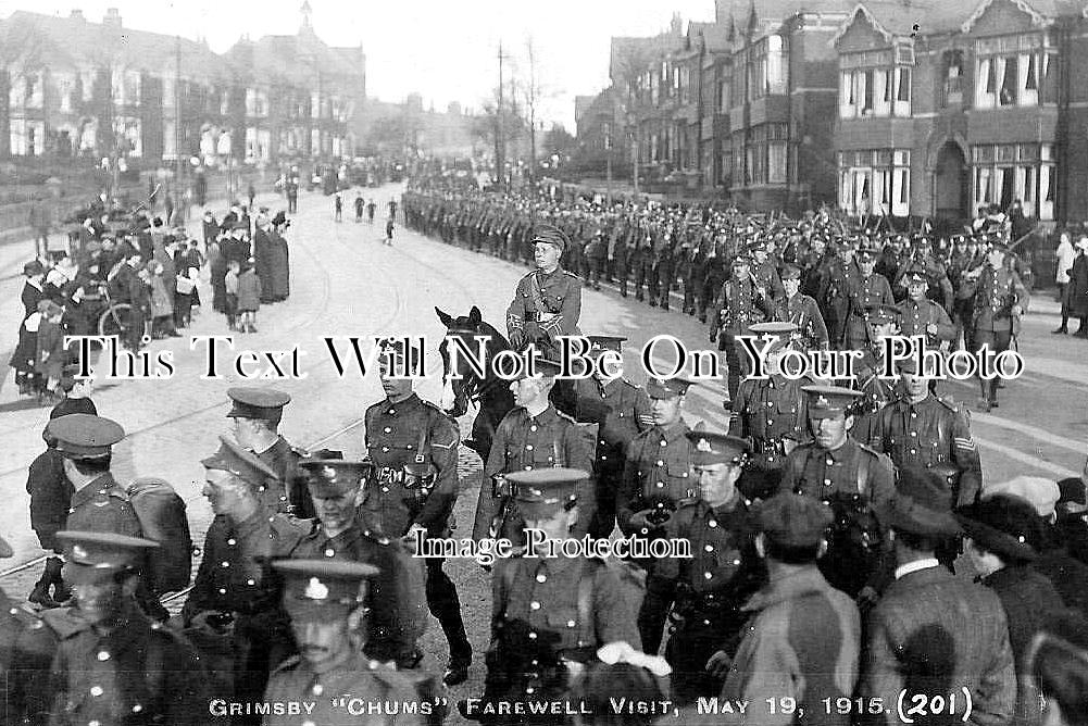 LI 3019 - Grimsby Chums Military Farewell, Lincolnshire 1915 WW1