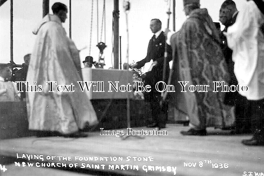 LI 3311 - Foundation Stone, St Martin Church, Grimsby, Lincolnshire