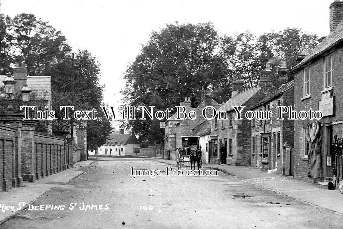 LI 3325 - High Street, Deeping St James, Lincolnshire c1913