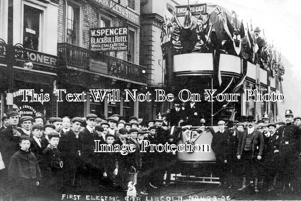 LI 3620 - First Electric Tram Car, Lincoln, Lincolnshire 1905