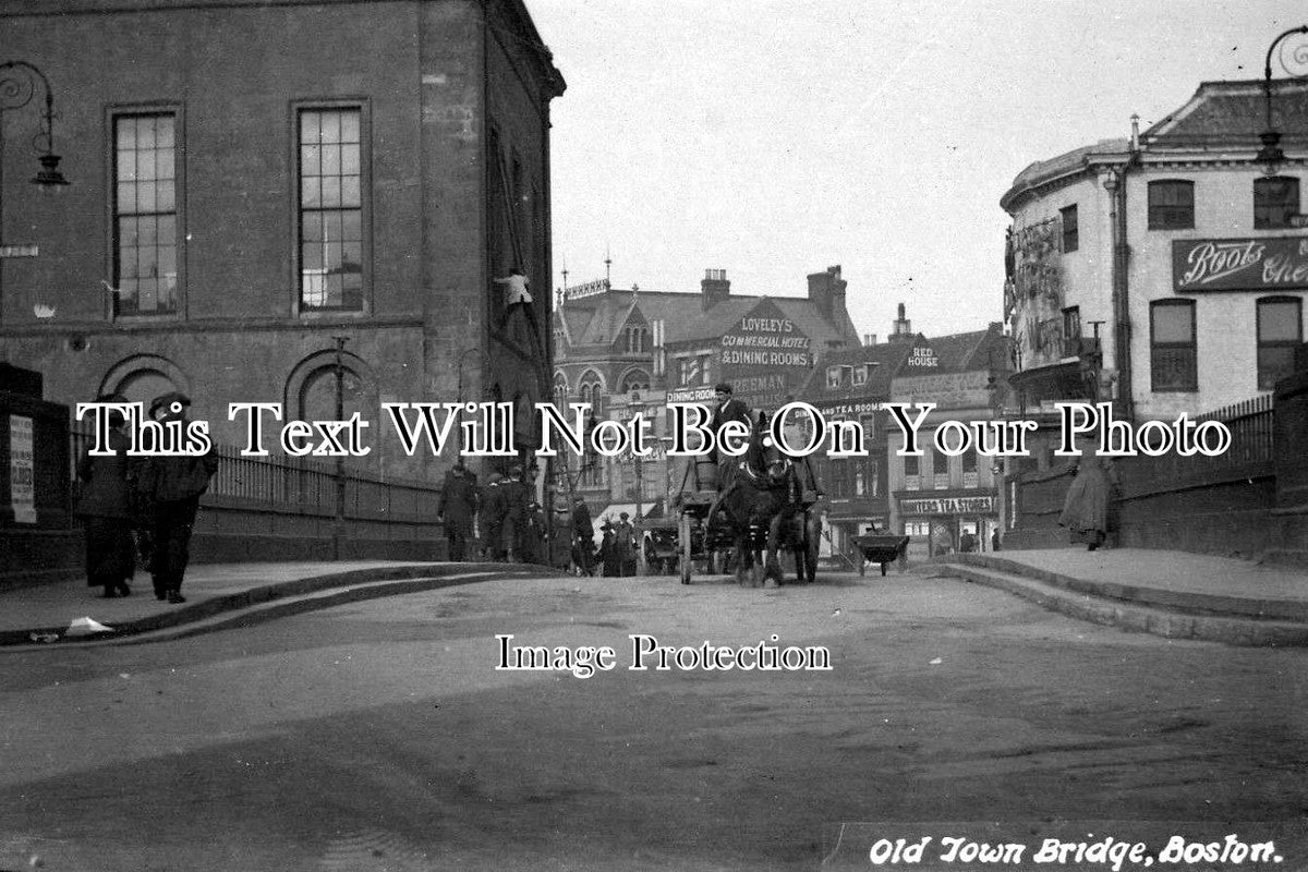 LI 374 - Old Town Bridge, Boston, Lincolnshire c1915