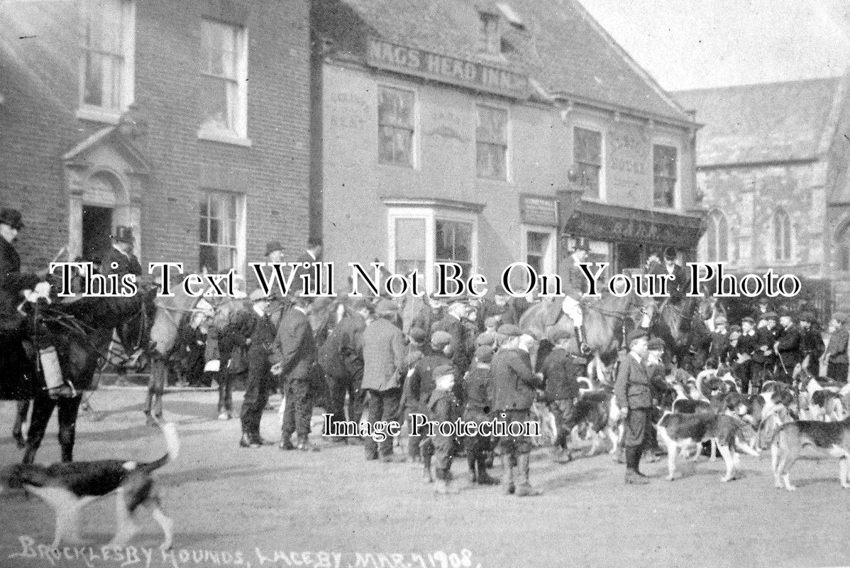 LI 409 - Grimsby Fox Hunt, Brocklesby Hounds, Lincolnshire c1908