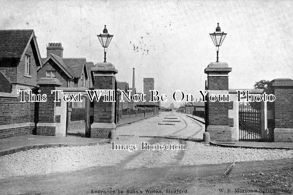 LI 489 - Entrance To Brass Maltings Works, Sleaford, Lincolnshire c1906