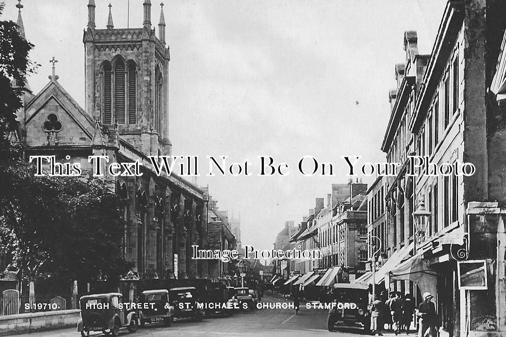 LI 513 - High Street & St Michael's Church, Stamford, Lincolnshire
