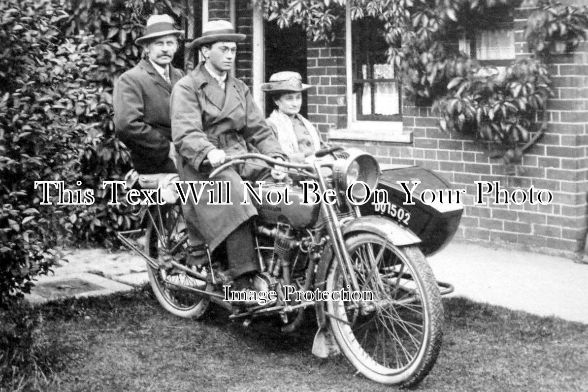 LI 548 - Vintage Harley Davidson Motorcycle, Lincolnshire Reg c1915