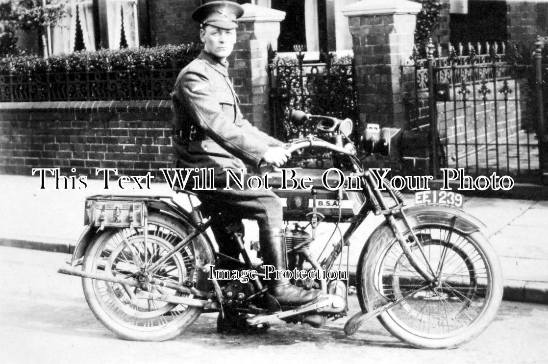 LI 549 - Bsa Type K Motorcycle, Grimsby, Lincolnshire c1914