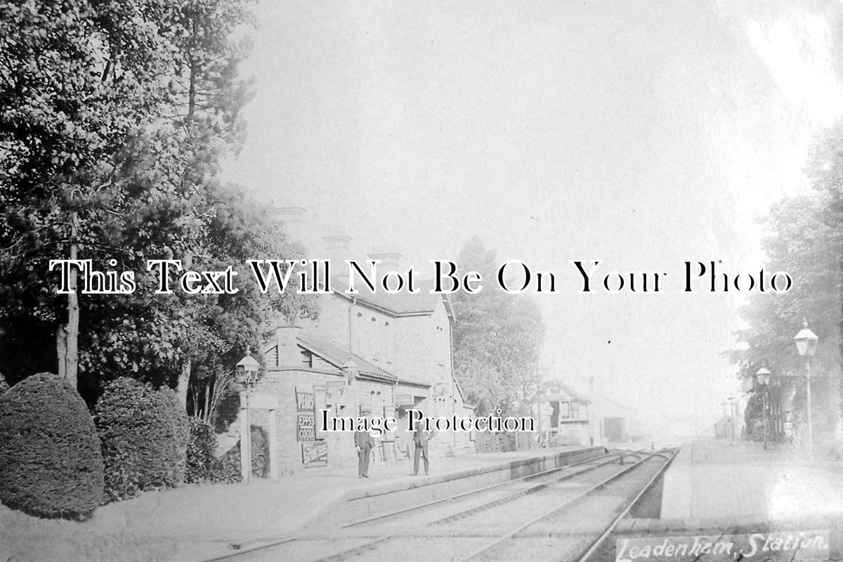 LI 553 - Leadenham Railway Station, Lincolnshire c1910
