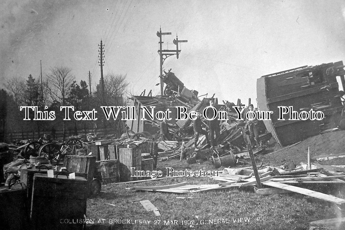 LI 618 - Brocklesby Railway Crash, Train, Lincolnshire 1907