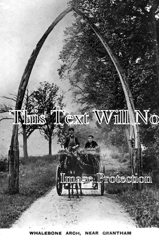 LI 838 - Whalebone Arch Near Grantham, Lincolnshire c1914