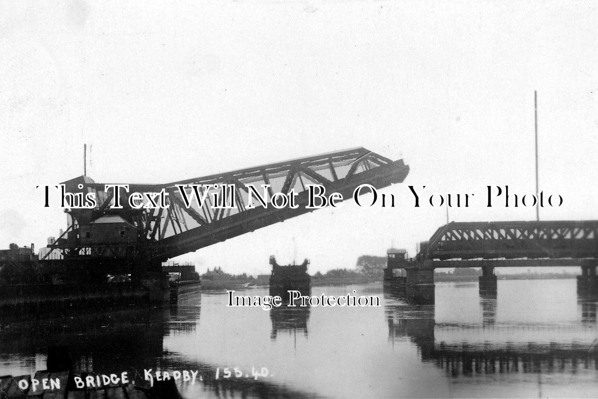 LI 886 - Open Bridge, River Trent, Keadby, Lincolnshire c1920