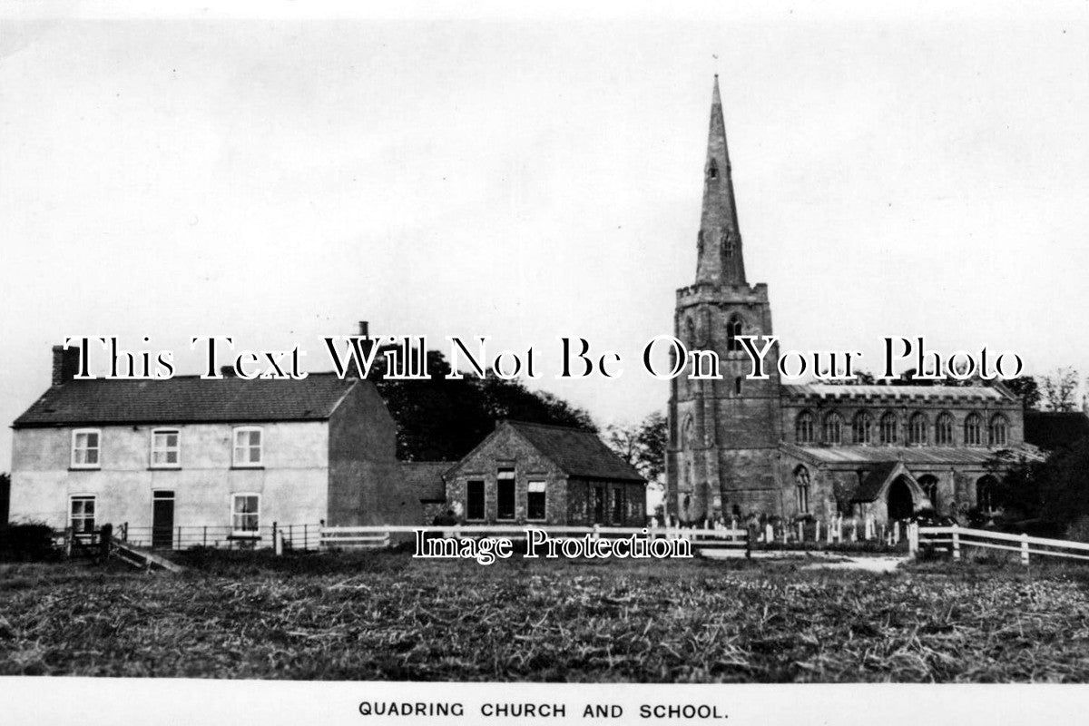 LI 907 - Quadring Church & School, Lincolnshire