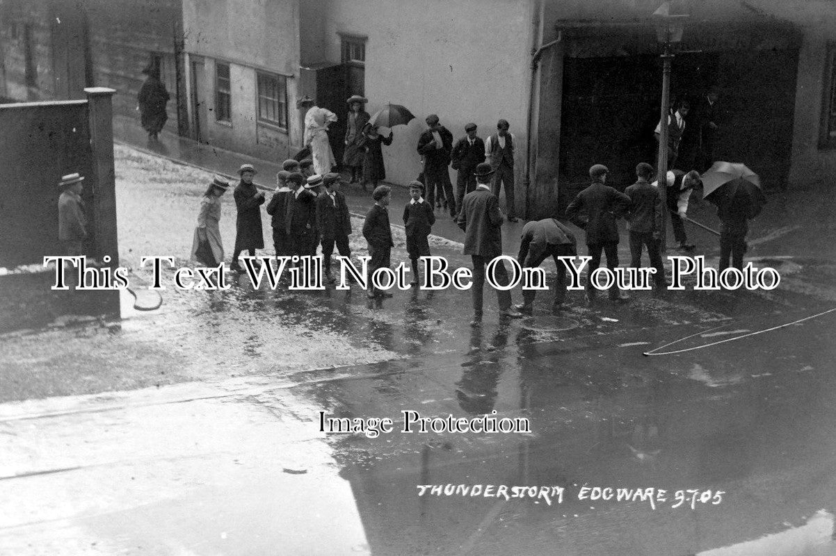 LO 1084 - Thunderstorm At Edgware, London c1908
