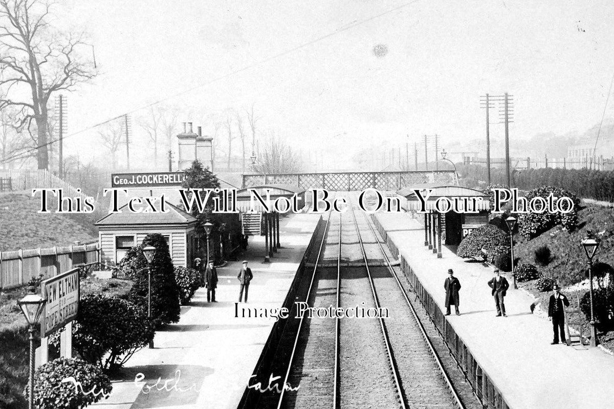 LO 1112 New Eltham Railway Station, Greenwich, London c1910 JB Archive