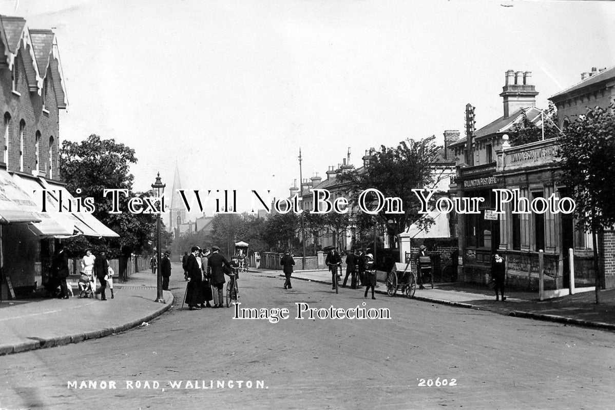LO 1144 - Manor Road, Wallington, London c1914