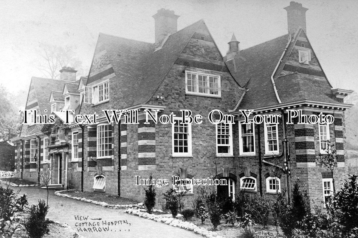 LO 1248 - New Cottage Hospital, Harrow, London c1909