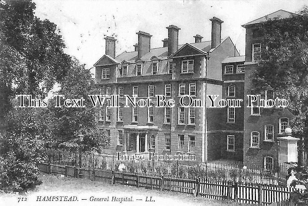 LO 134 - Hampstead General Hospital, London c1909