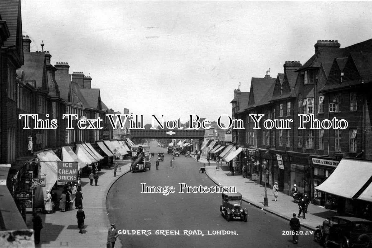 LO 1350 - Golders Green Road, London c1929