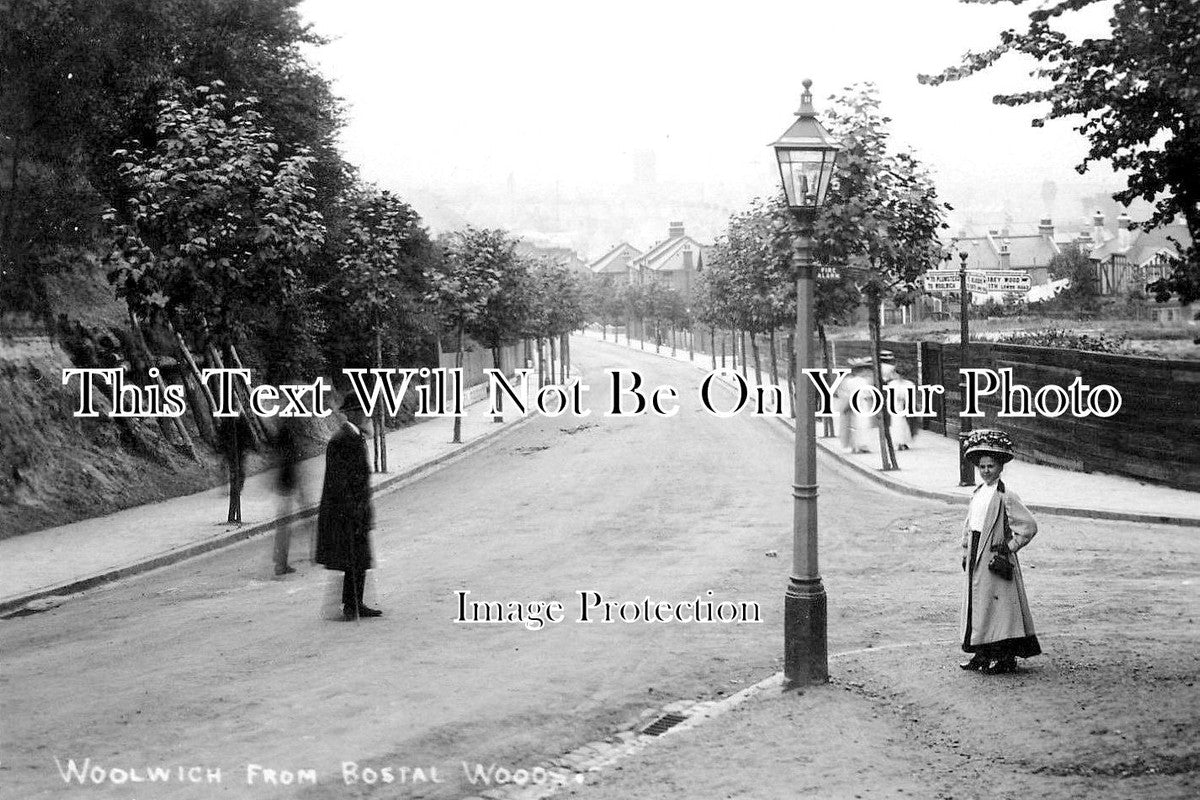 LO 1376 - Woolwich From Bostal Wood, Greenwich, London c1905
