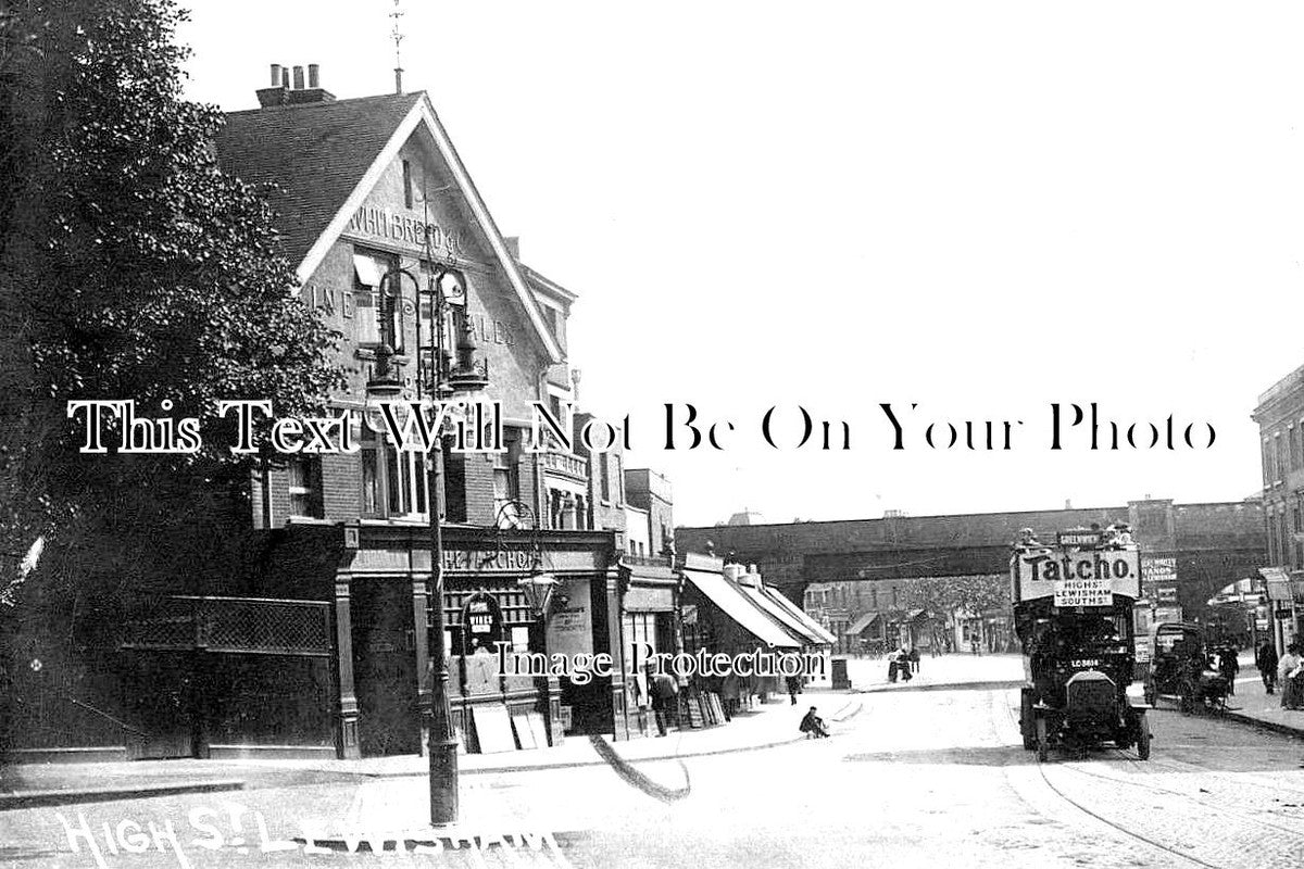 LO 1414 - High Street, Lewisham, London c1907