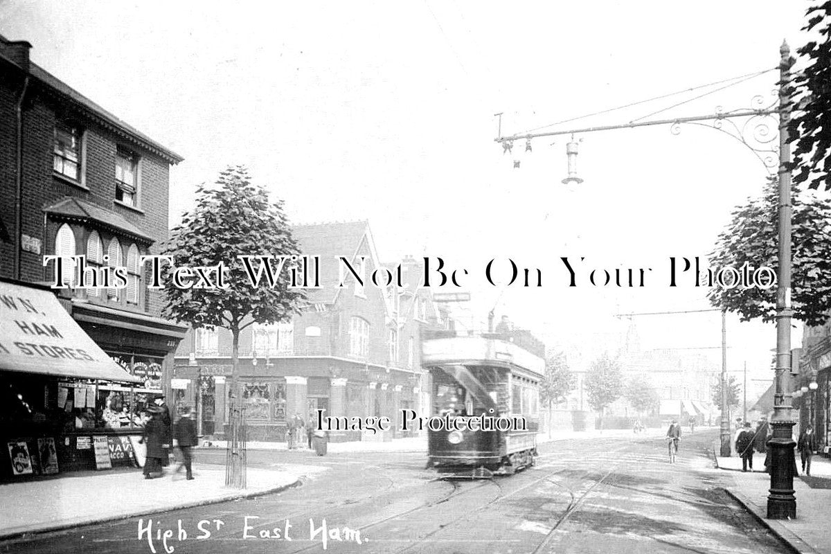 LO 1449 - High Street At North End, East Ham, London