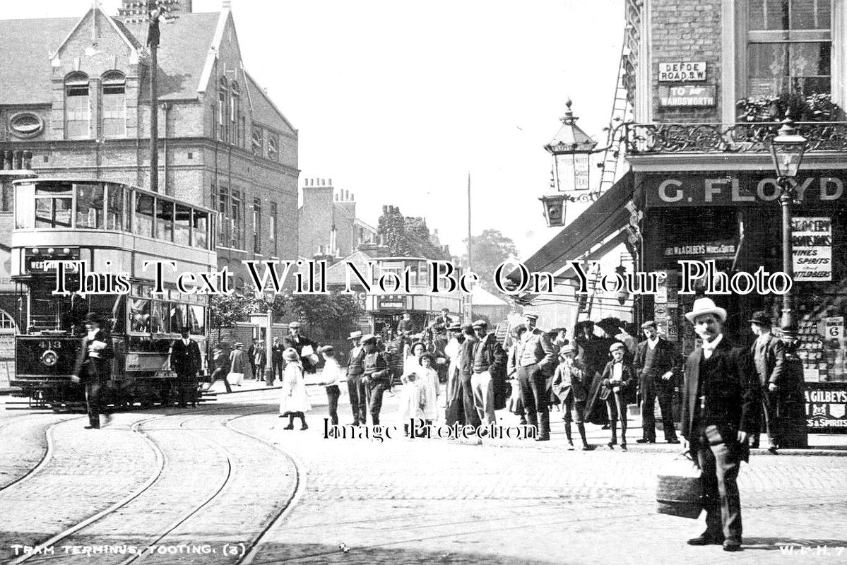 LO 1461 - Tram Terminus, Tooting, London