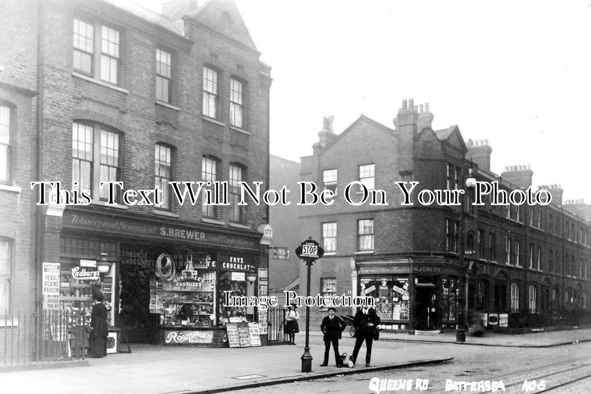 LO 1590 - 175 Queens Road, Battersea, Wandsworth, London c1911