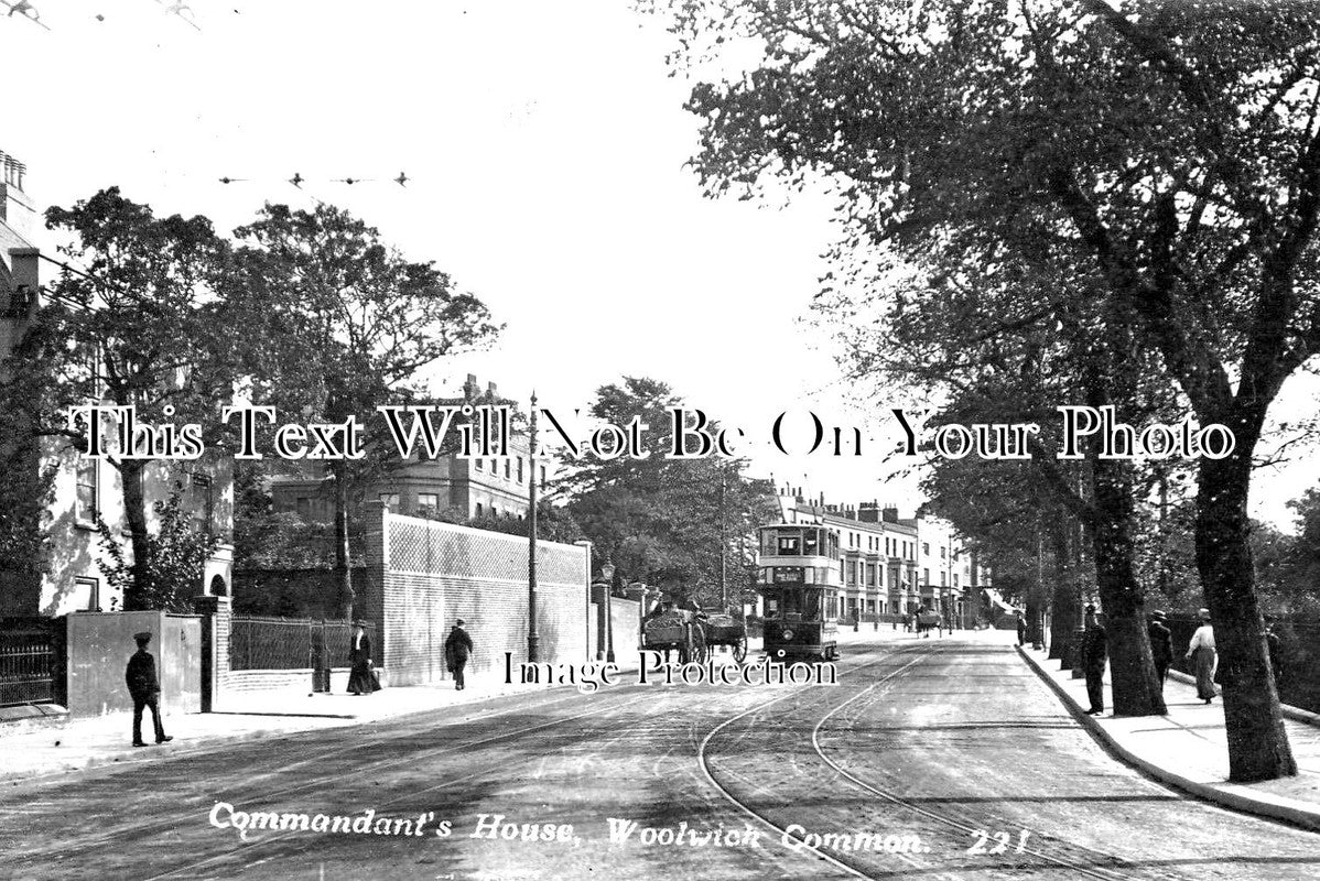 LO 1627 - Commandants House, Woolwich Common, London c1913