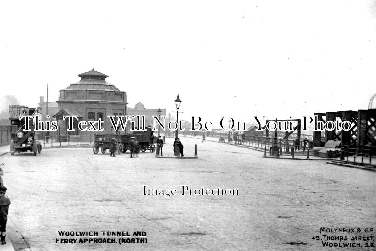 LO 1628 - Woolwich Tunnel & Ferry Approach, London c1912