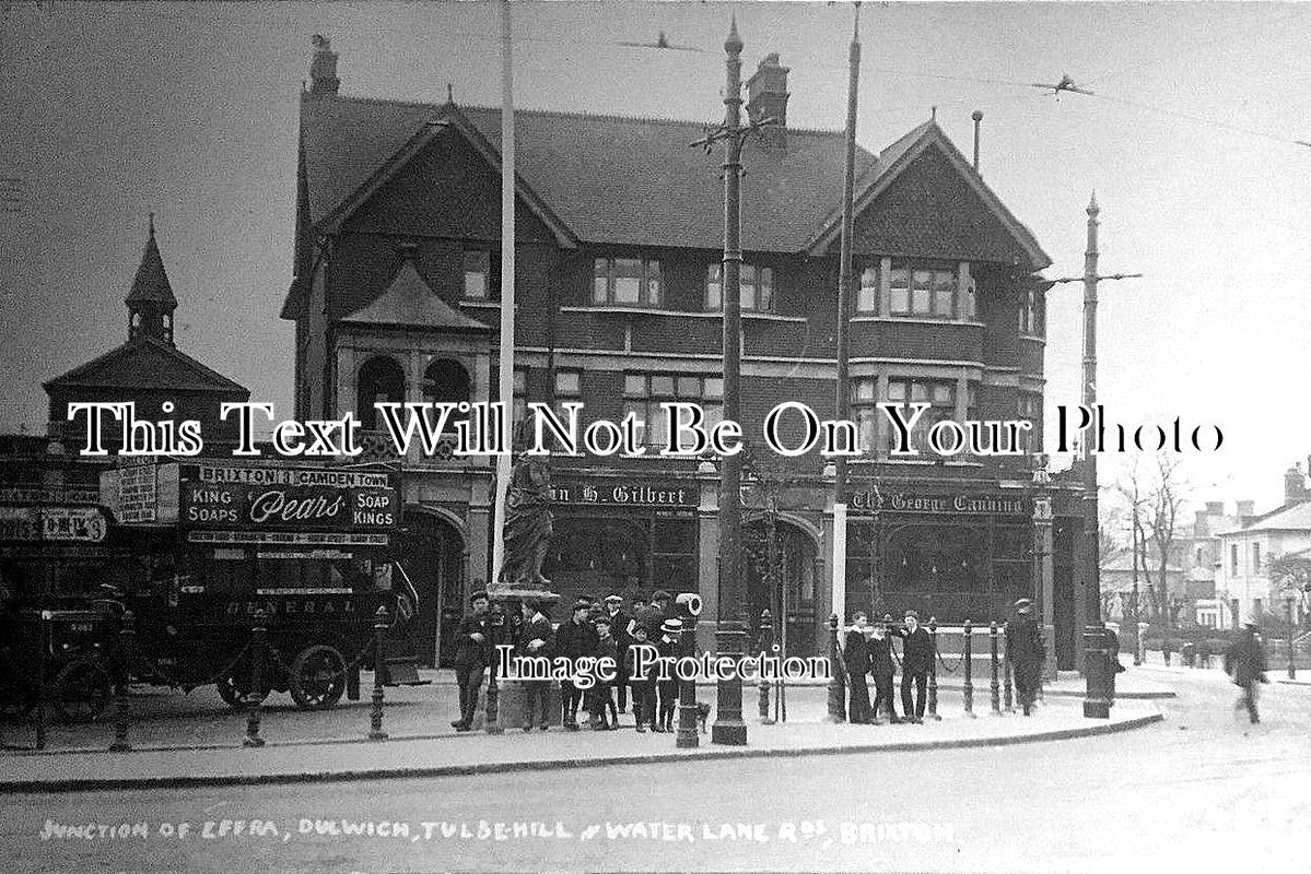 LO 167 - Brixton, Tulse Hill, Herne Hill, Water Lane, London c1905